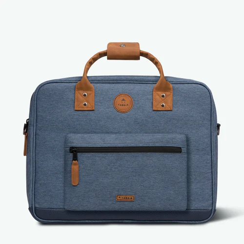 Paris navy blue laptop bag