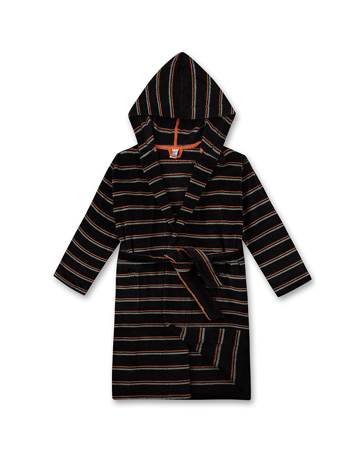 Jungen Bademantel - Bademode, Baumwolle, Kapuze, Tasche, Streifen Bademäntel für Jungen