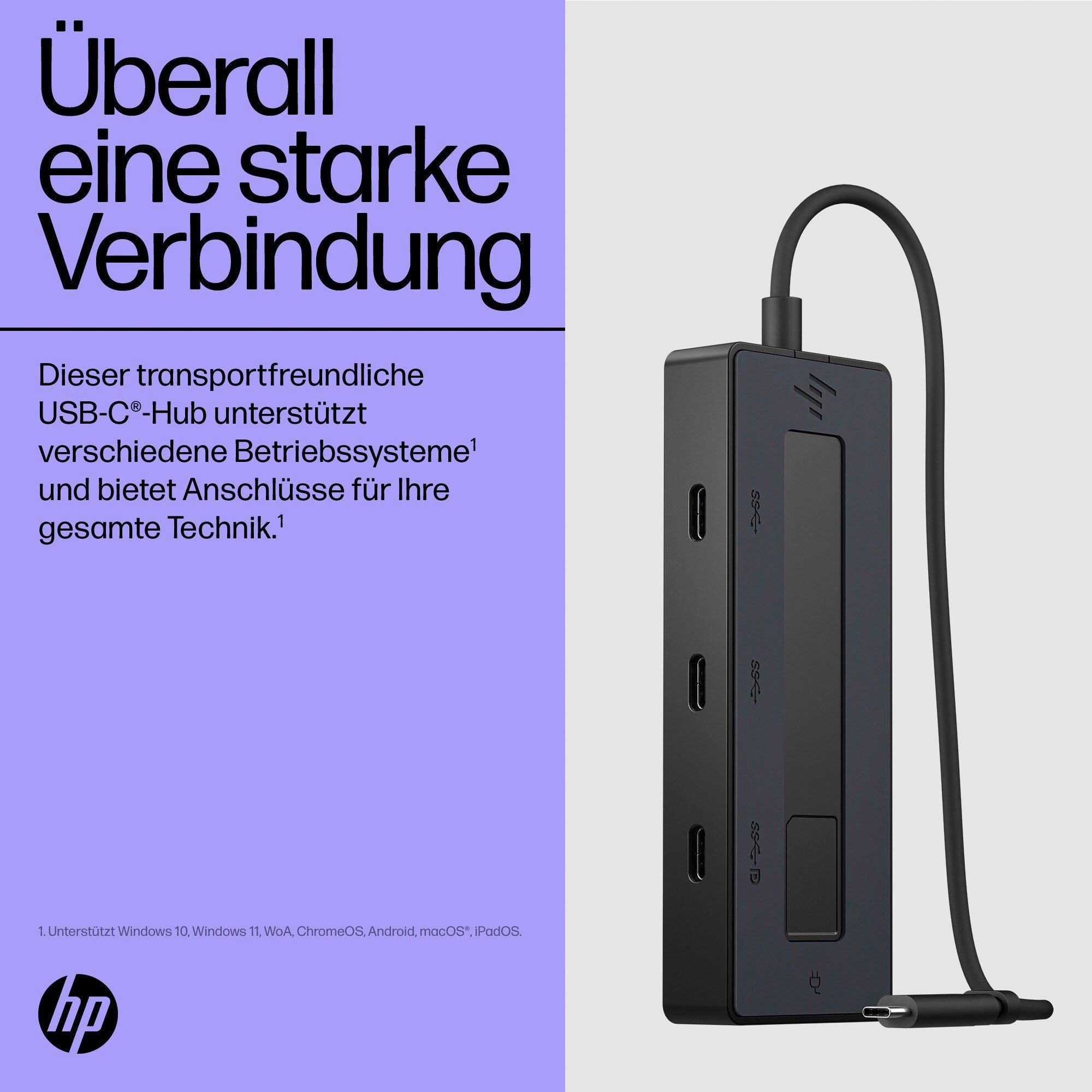 HP Laptop-Dockingstation Universal USB-C Multiport-Hub