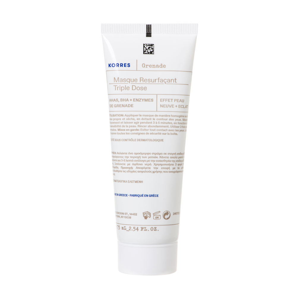 korres Masque Peeling Resurfaçant AHA & Grenade Masque