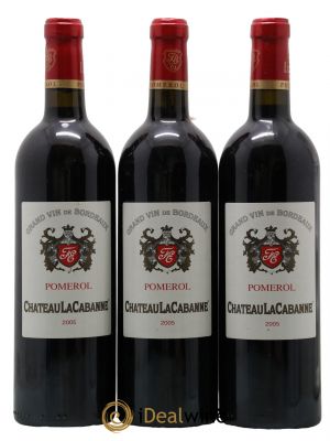 Château la Cabanne  2005 - Lot de 3 Bouteilles