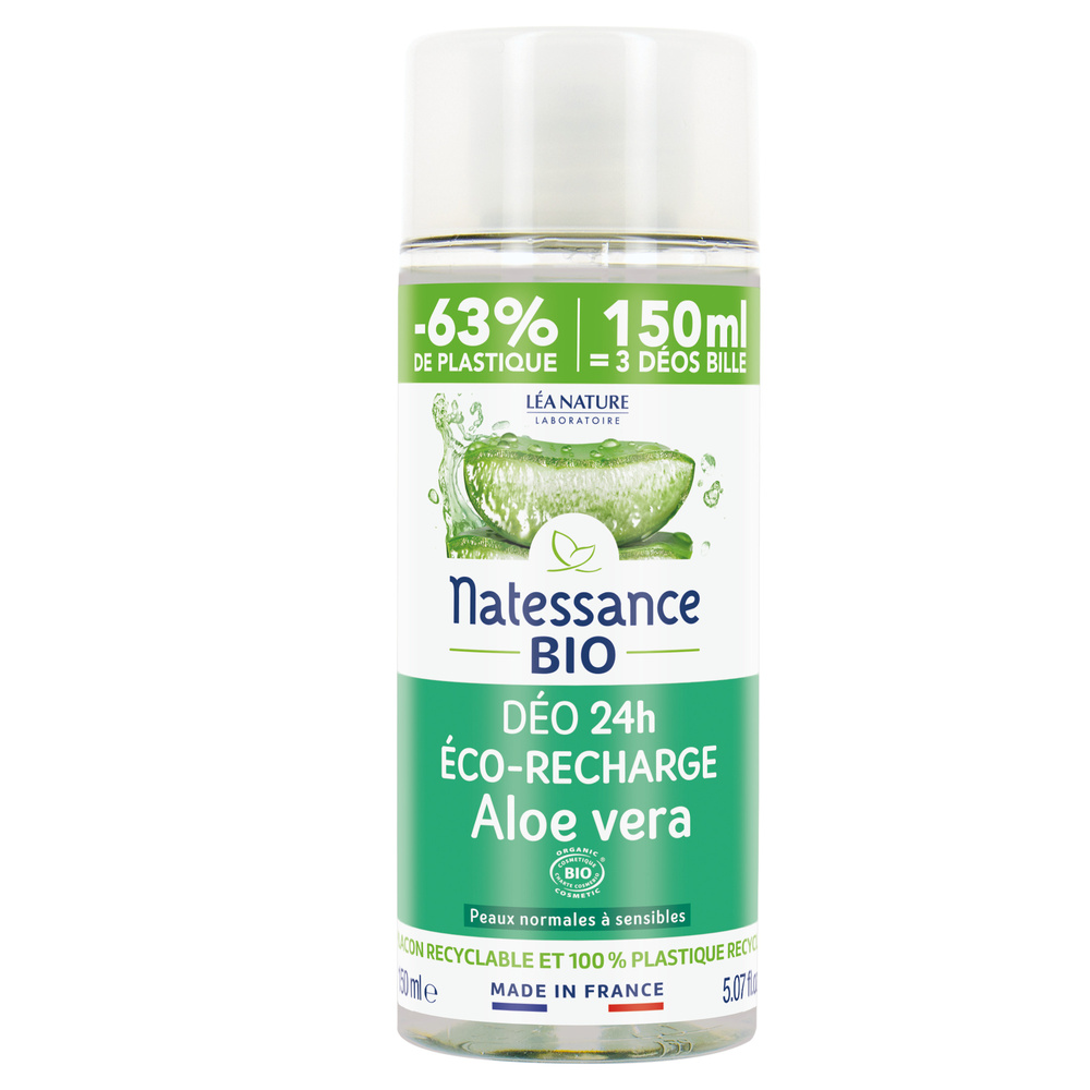natessance Recharge déodorant aloe vera bio Déodorant