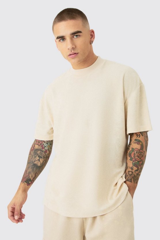 Oversize Frottee T-Shirt
