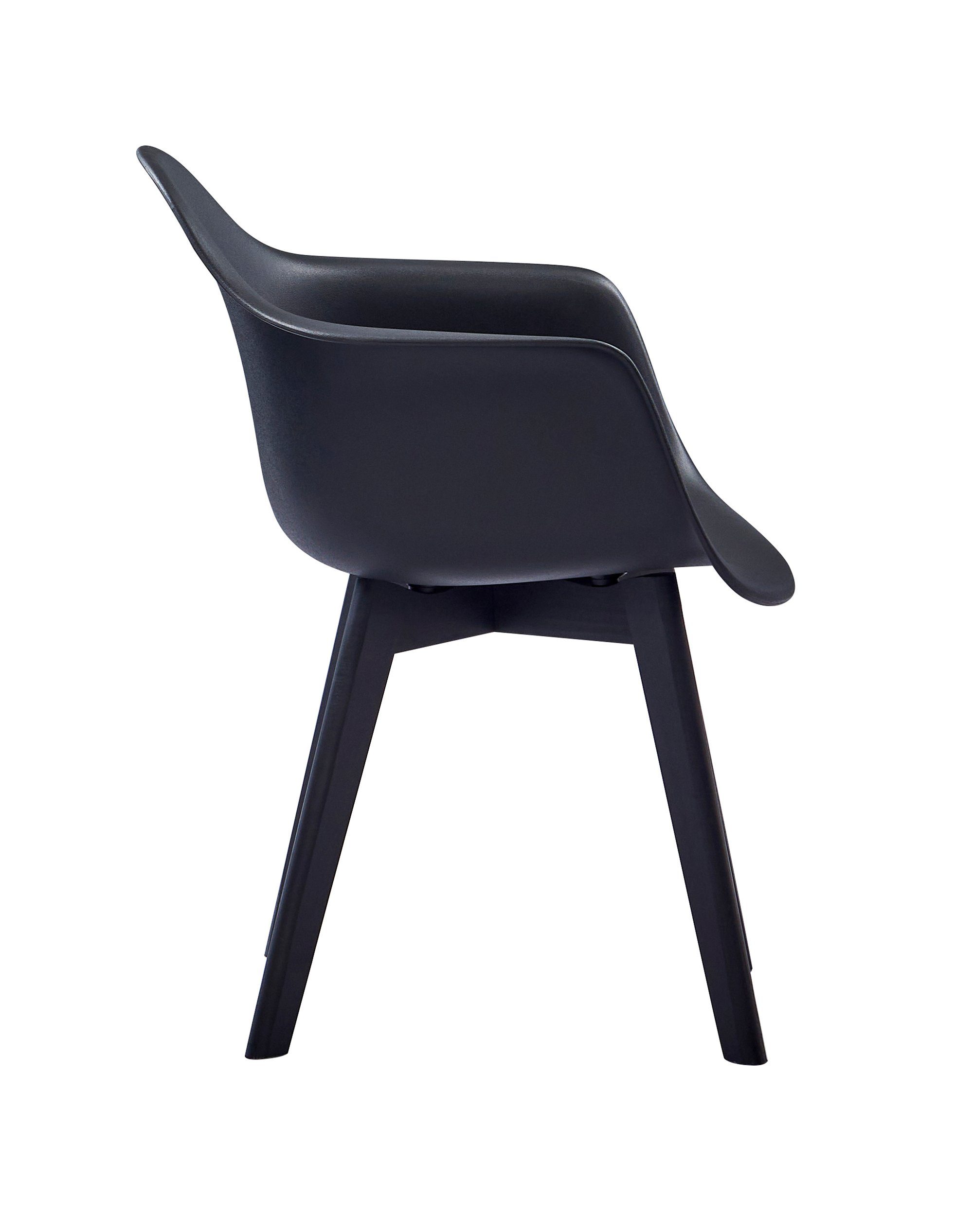 Junado® Schalenstuhl Luis, bequemer Esszimmerstuhl im Retro-Design