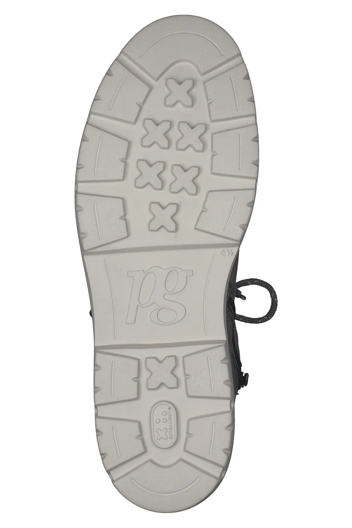 Paul Green  Stiefelette - Grau - Blockabsatz