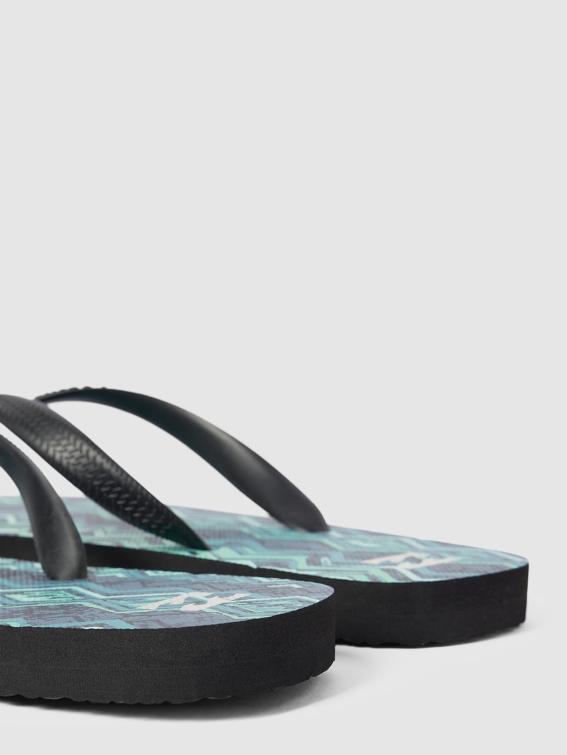 Zehentrenner mit Allover-Muster Modell 'TIDES' in ozean blau