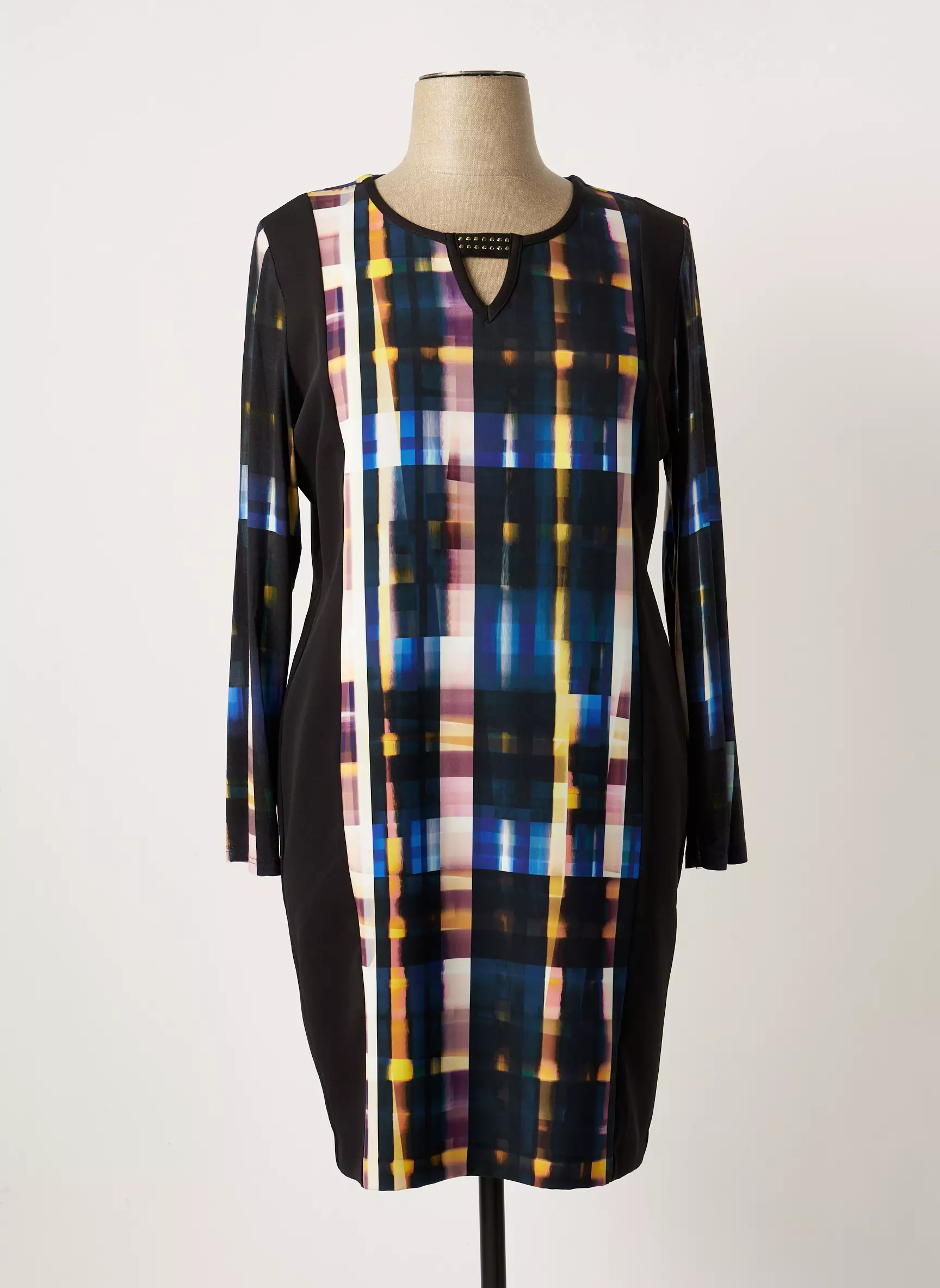 Pause Cafe Robes Mi Longues Femme couleur noir