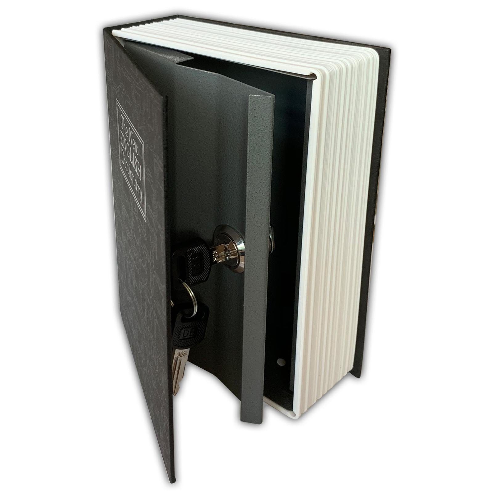 HAC24 Buchtresor Büchersafe Buchattrappe Geldkassette Buch Attrappe Buchsafe Bücher Safe Buchtresor Geheimsafe, inkl. 2 Schlüssel