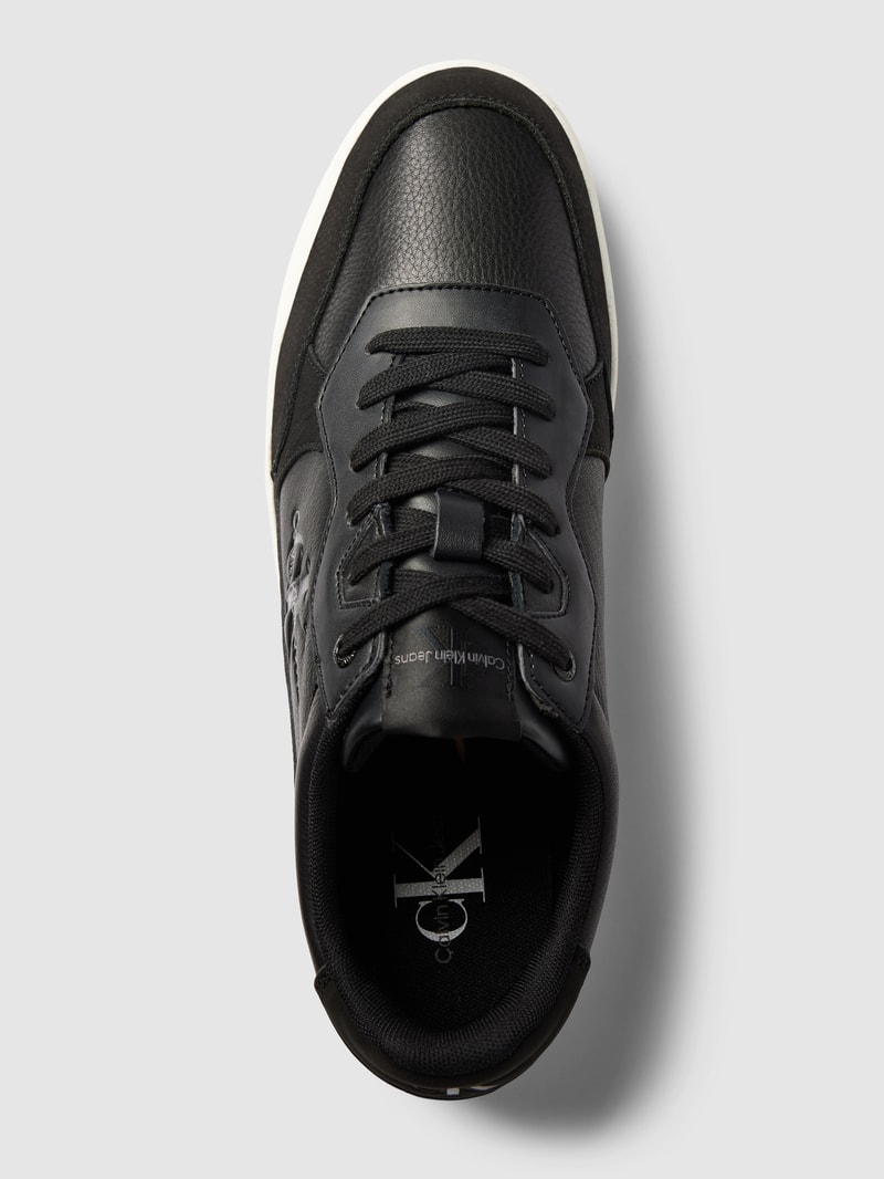 Sneaker aus Leder mit Logo-Prägung Modell 'CLASSIC CUPSOLE' in black