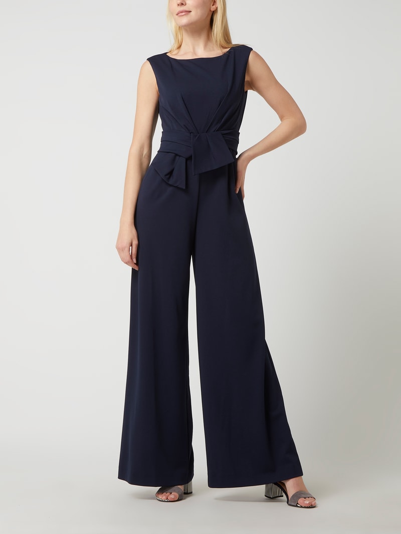 Jumpsuit mit Stretch-Anteil in dunkelblau