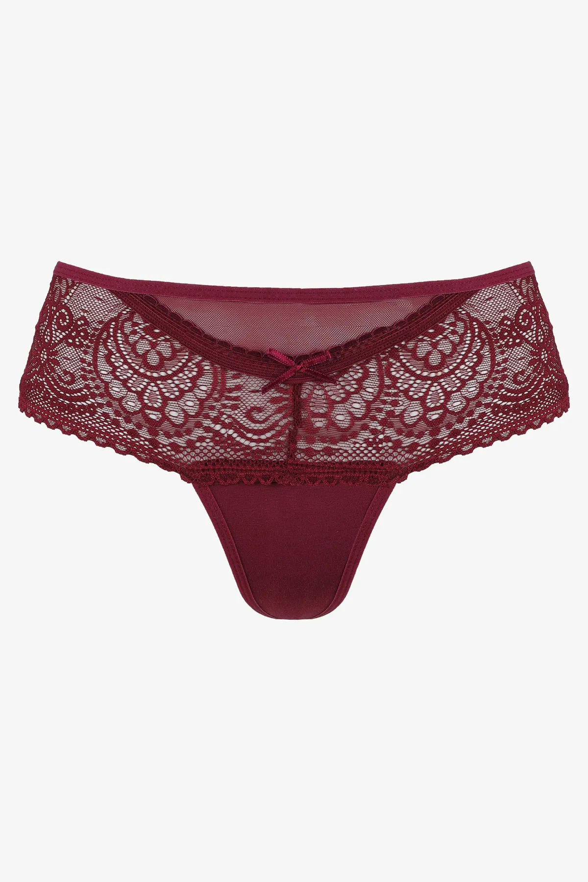 koza iç giyim  3-teiliger Tanga mit Spitzendetail für Damen