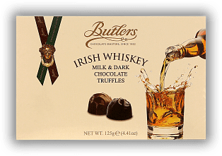 Butlers Irish Whiskey Truffle Pralinen 125g Butlers Irish Whiskey Truffle Pralinen 125g Irische Schokoladenspezialität. 125	 Gramm - Vol 2,0%