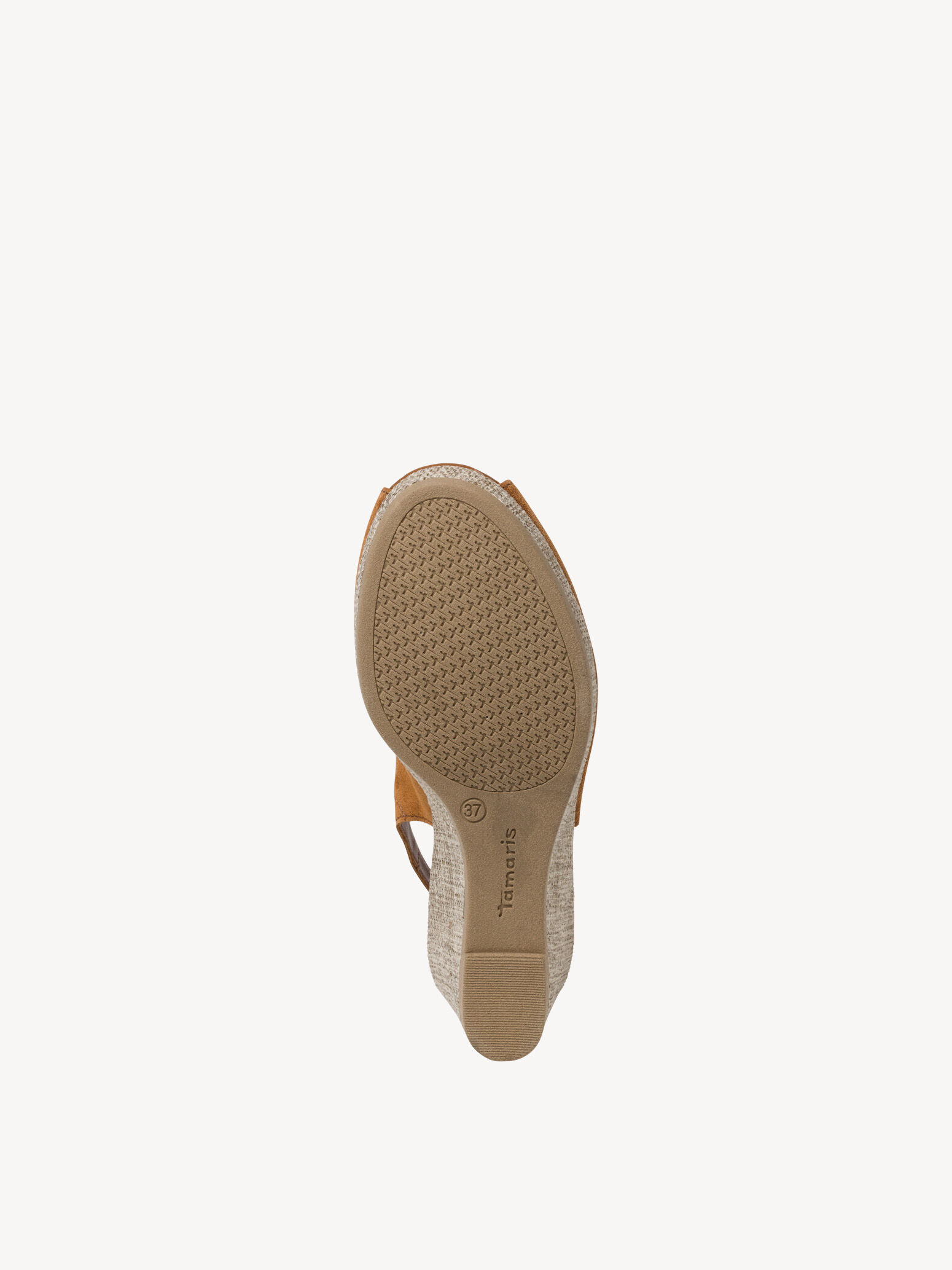 Sandale à talon en cuir - marron