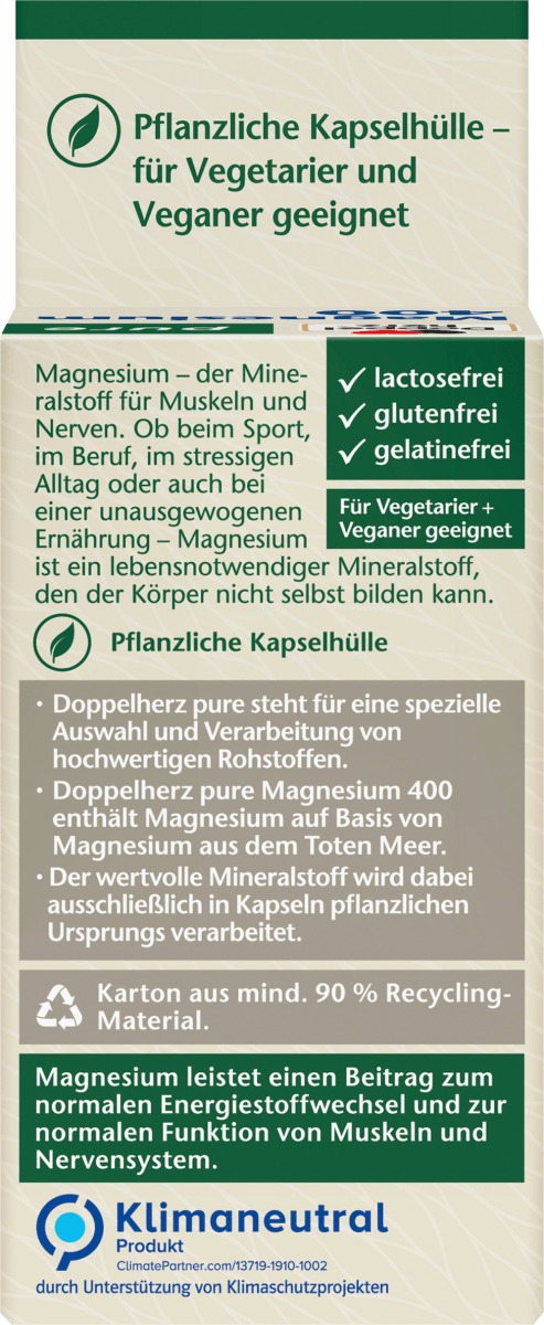 Magnesium 400 Kapseln 60 St, 45,7 g