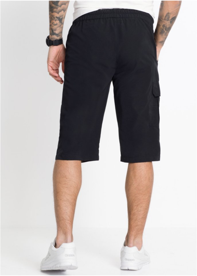 Long-Bermuda aus recyceltem Polyester, Regular Fit