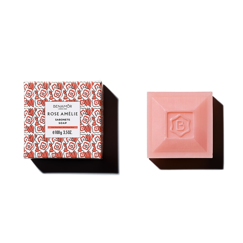 Benamor Savon Revitalisant Rose Amélie 100g Soin Nettoyant