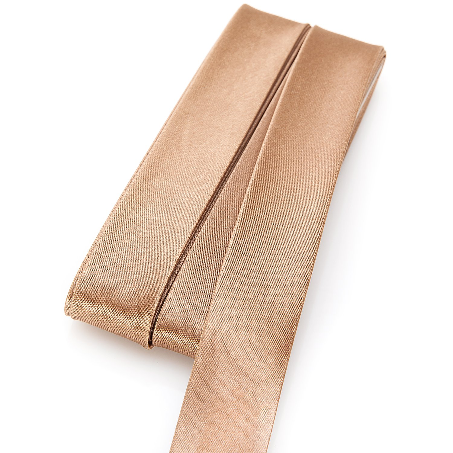buttinette Satin-Schrägband, braun, Breite: 2 cm, Länge: 5 m