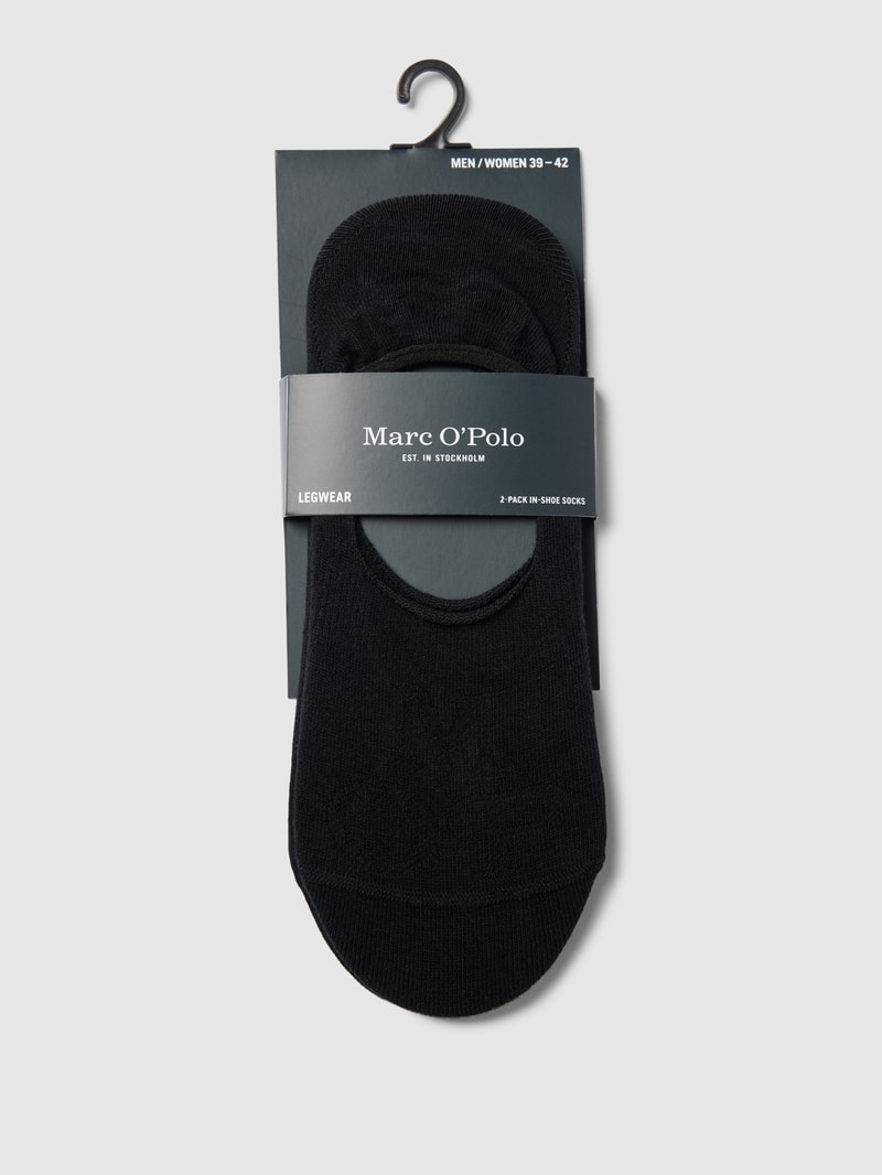 Sneakersocken mit Label-Print in schwarz