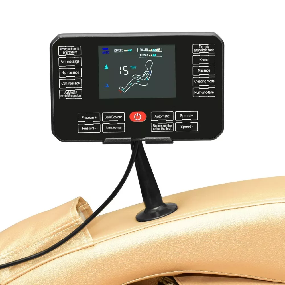 Happy Home Happy Home elektrischer Massagesessel mit Airbag Massage für Arme, Beine und Schultern creme