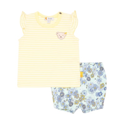 Set Shorts + T-Shirt, gelb für Mädchen