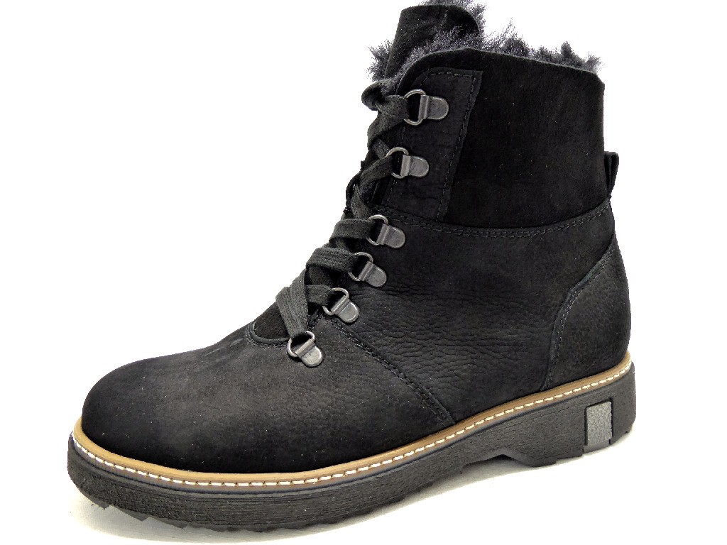 WALDLÄUFER Schnür-Stiefeletten schwarz 911802