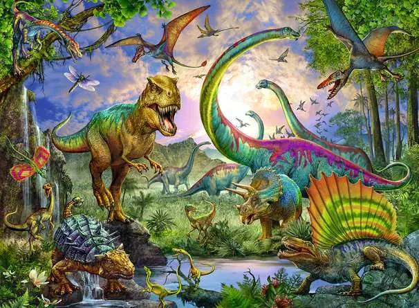 Kinderpuzzle ab 8 Jahren - Im Reich der Giganten - 200 Teile