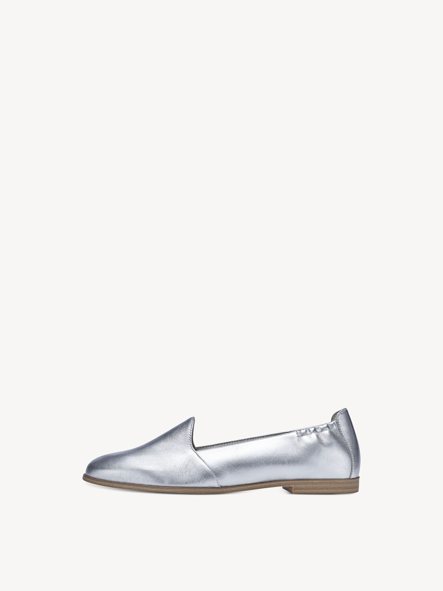 Slipper en cuir - métallique