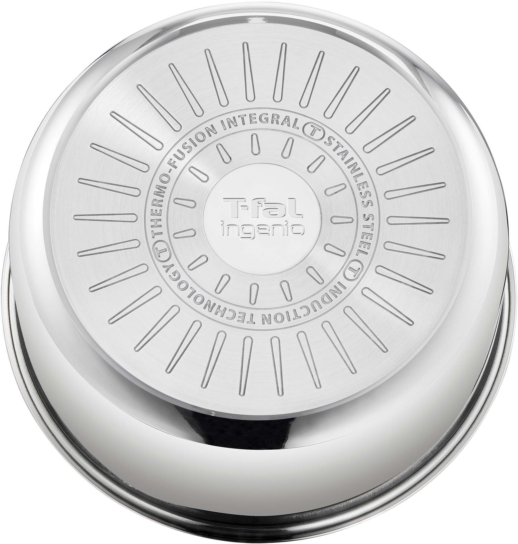 Tefal Topf-Set L898S4 Ingenio Preference, Edelstahl (Set, 4-tlg), stapelbar, platzsparend, hochwertiger Edelstahl, induktionsgeeignet