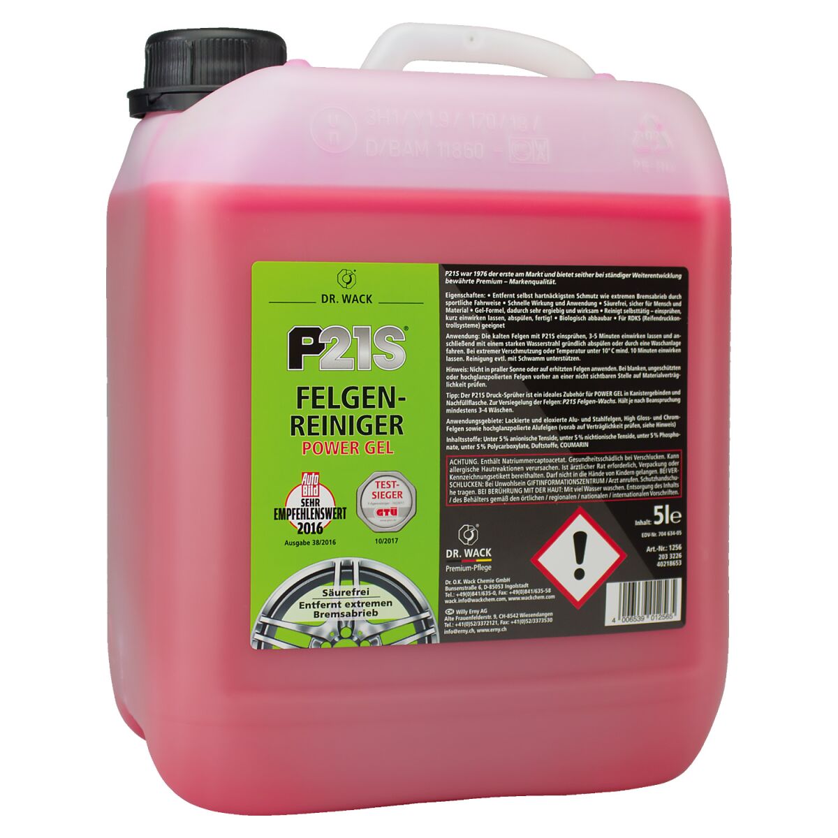 Dr. Wack P21S Felgenreiniger Power Gel 5L
