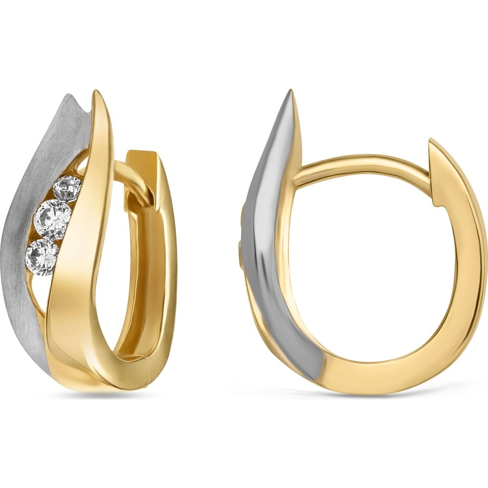 Valeria Créoles 585 Or jaune Boucles d'oreilles
