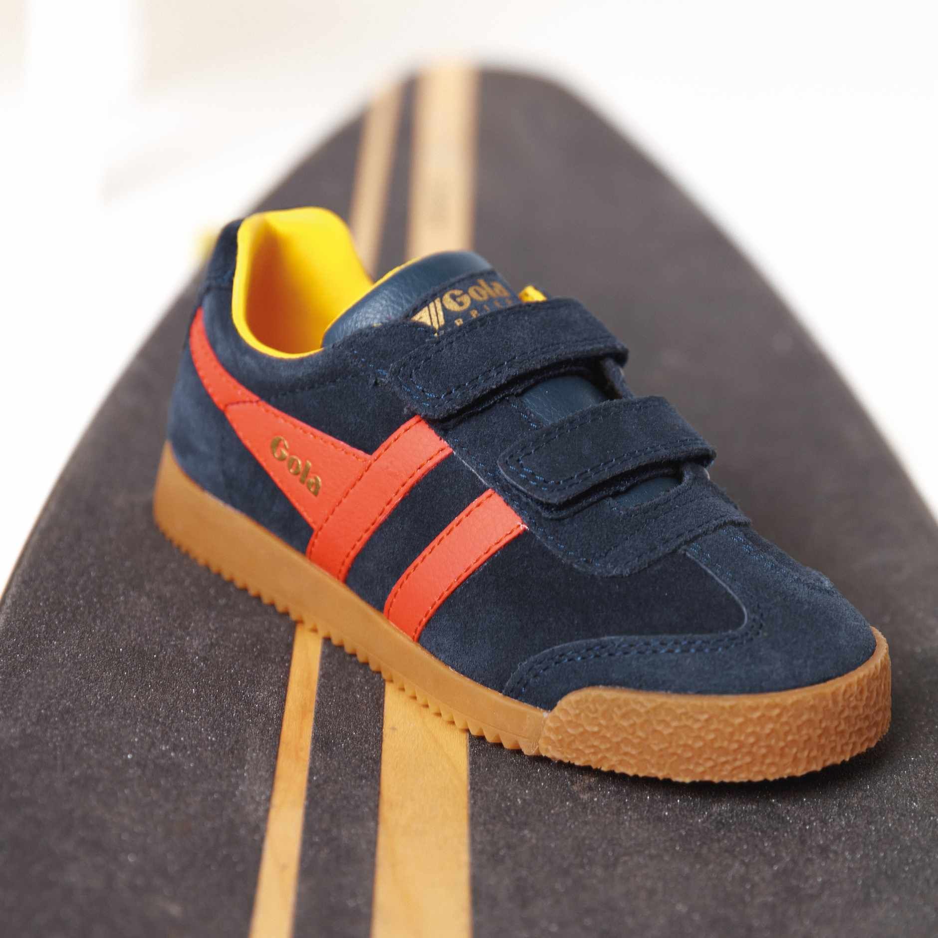 Gola  HARRIER VELCRO CKA192 - Marine Rouge