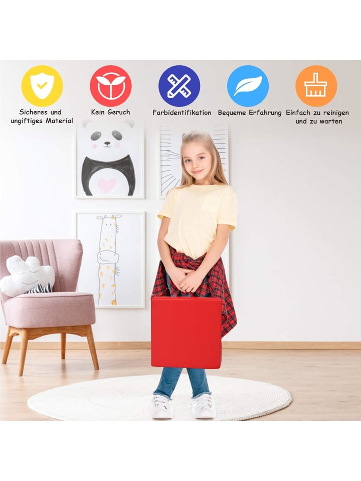 COSTWAY 6er Set Kinder Stuhlkissen in Bunt günstig kaufen onesize