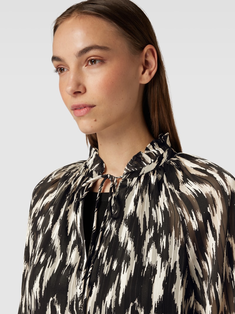 Bluse mit Schnürung Modell 'Cobie Cheer Vibe' in black