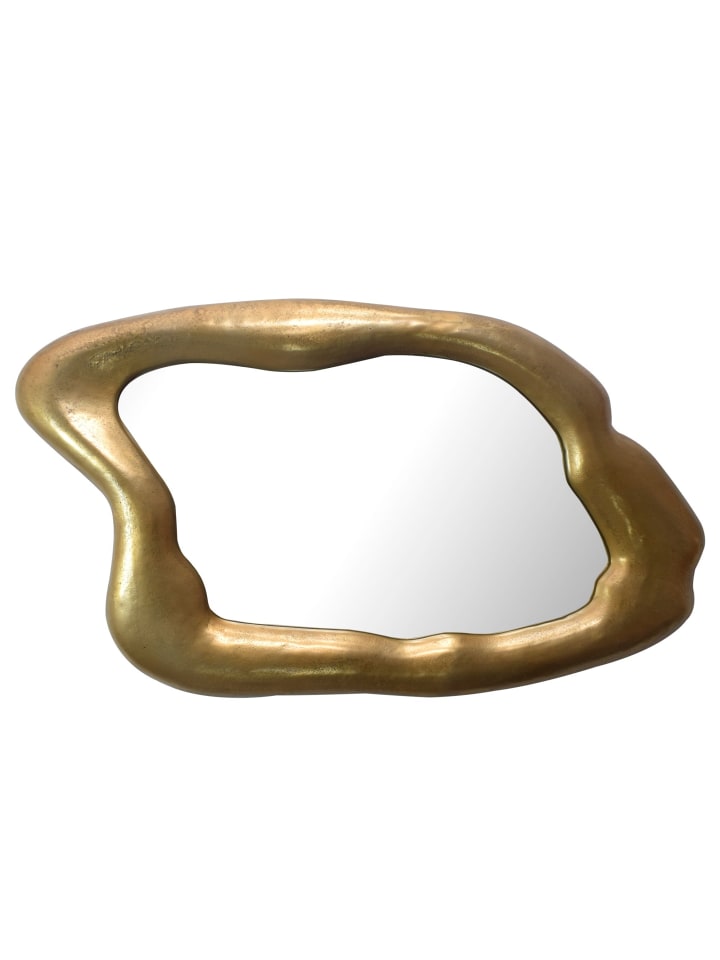 KADIMA DESIGN Wandspiegel Asymmetrisch 100x57 cm Metall Design Hängespiegel , günstig kaufen onesize