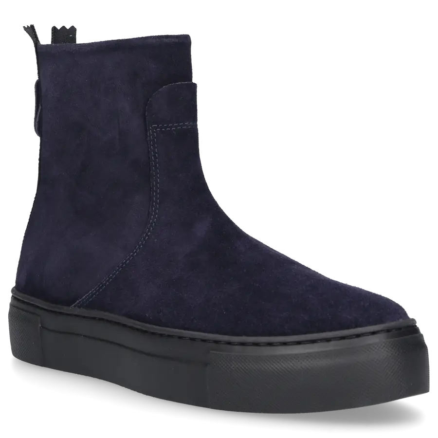 AGL Attilio Giusti Leombruni - Klassische Stiefeletten MEGHAN BOOTIE Veloursleder - blau