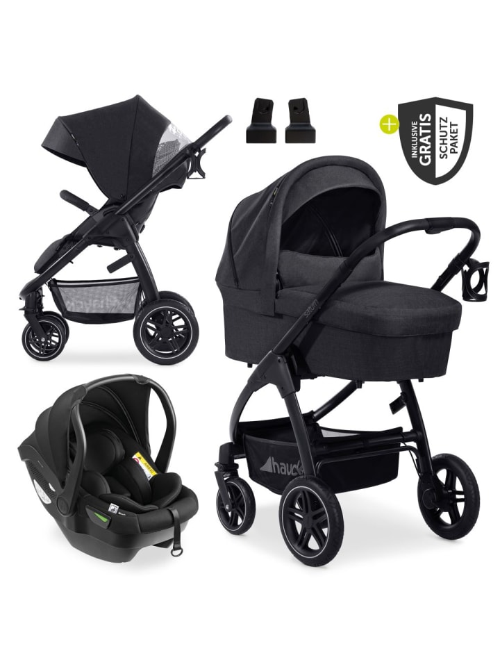 Hauck 3in1 Kinderwagen-Set Saturn R Trio Set inkl. in schwarz günstig kaufen onesize