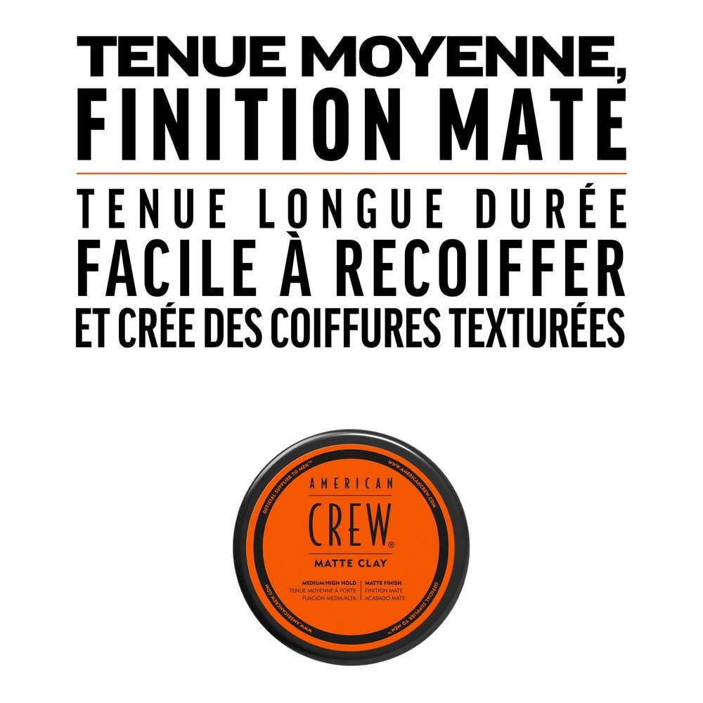 american crew Cire Cheveux, Fixation Moyenne, Effet Mat Cire de coiffage