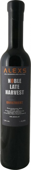 2014 NOBLE LATE HARVEST Zweigelt Trockenbeereauslese 0,375 L - Weingut ALEXS