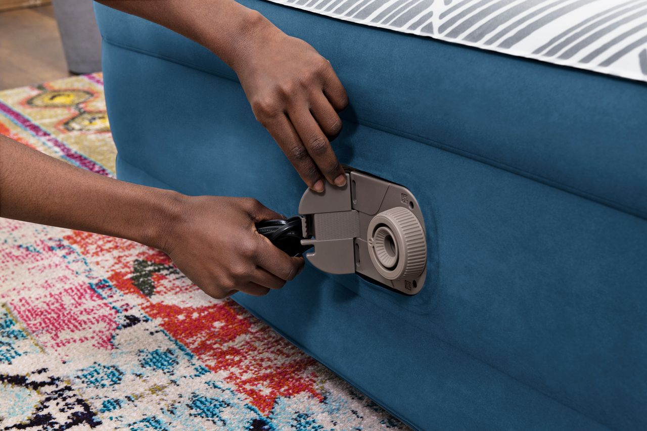 Bestway TriTech™ Doppelluftbett Fashion Flock™ mit Oberfläche & Elektropumpe
