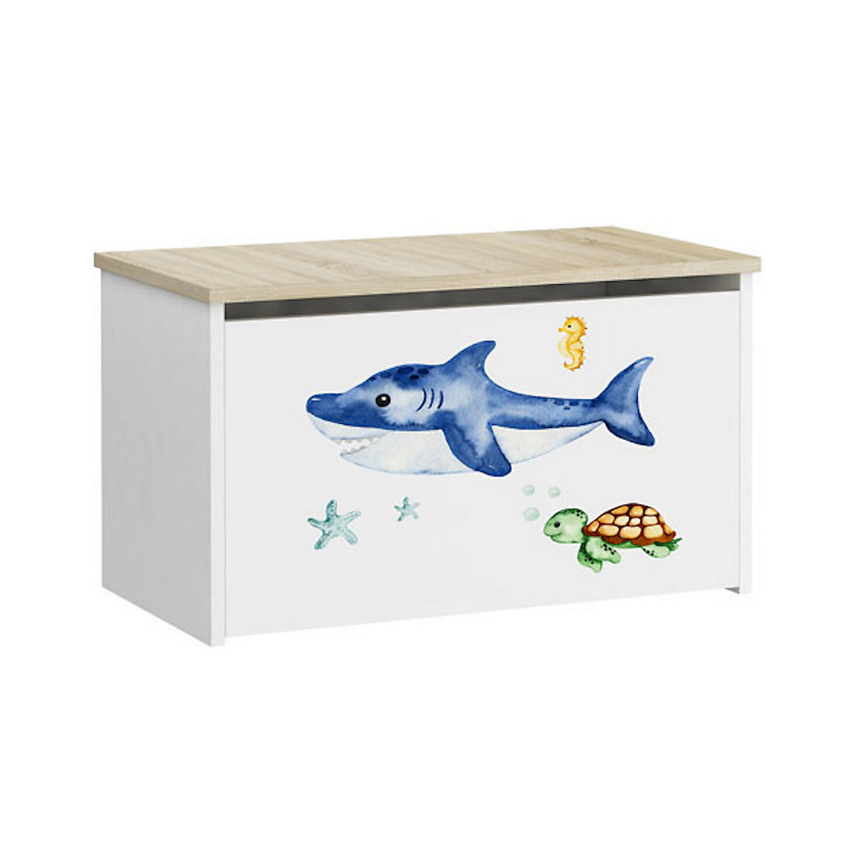 Spielzeugtruhe Sitztruhe Daria 73cm Motiv wählbar mit 1 Klappe