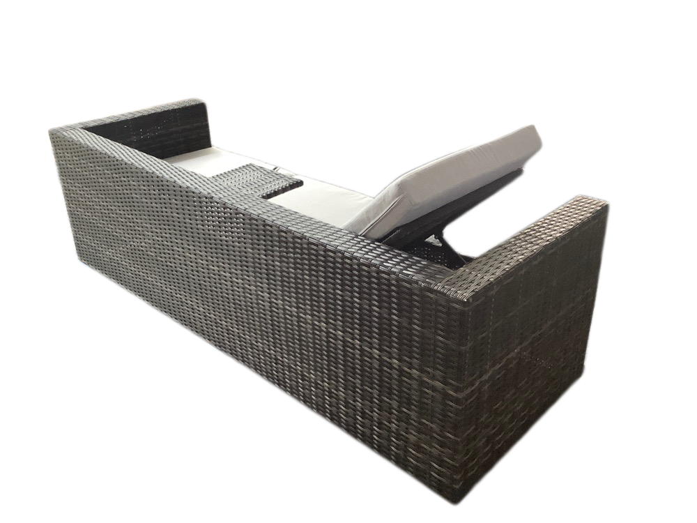 schütte Home & Living Rattan Multifunktionslounge 13-tlg. mit Auflagen hellgrau K/D