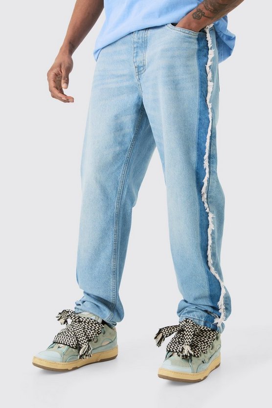 Tall ausgefranste Jeans mit geradem Bein