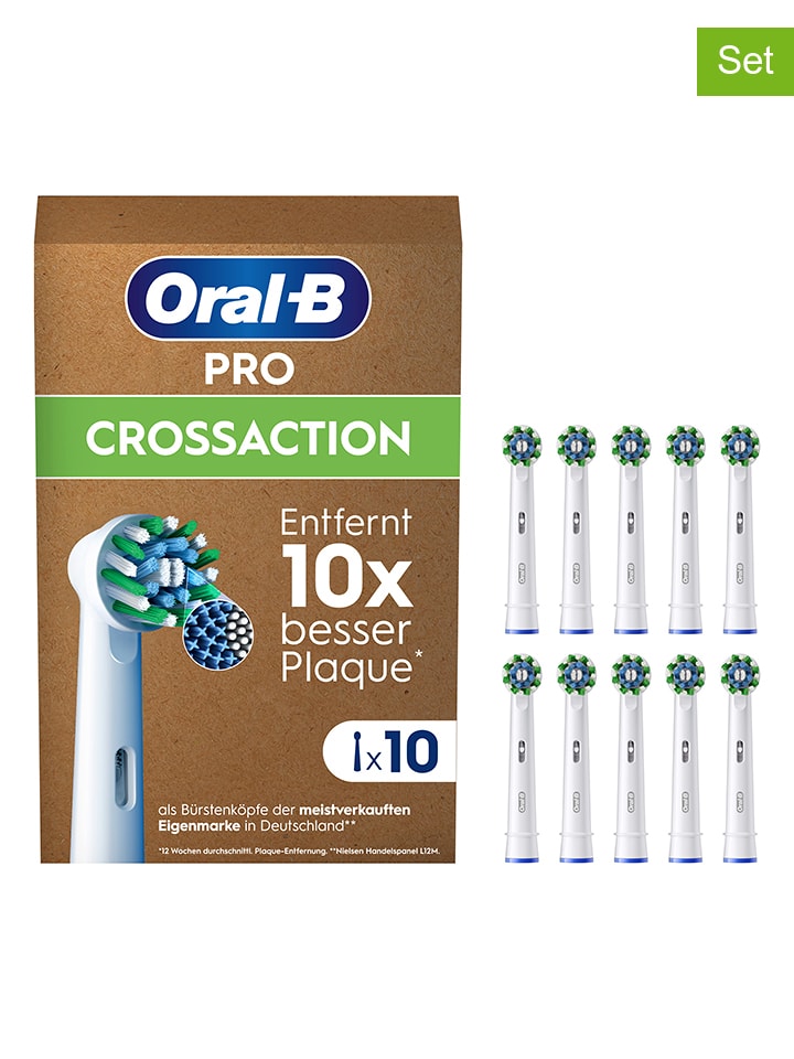 Oral-B 10er-Set: Ersatz-Bürstenköpfe 