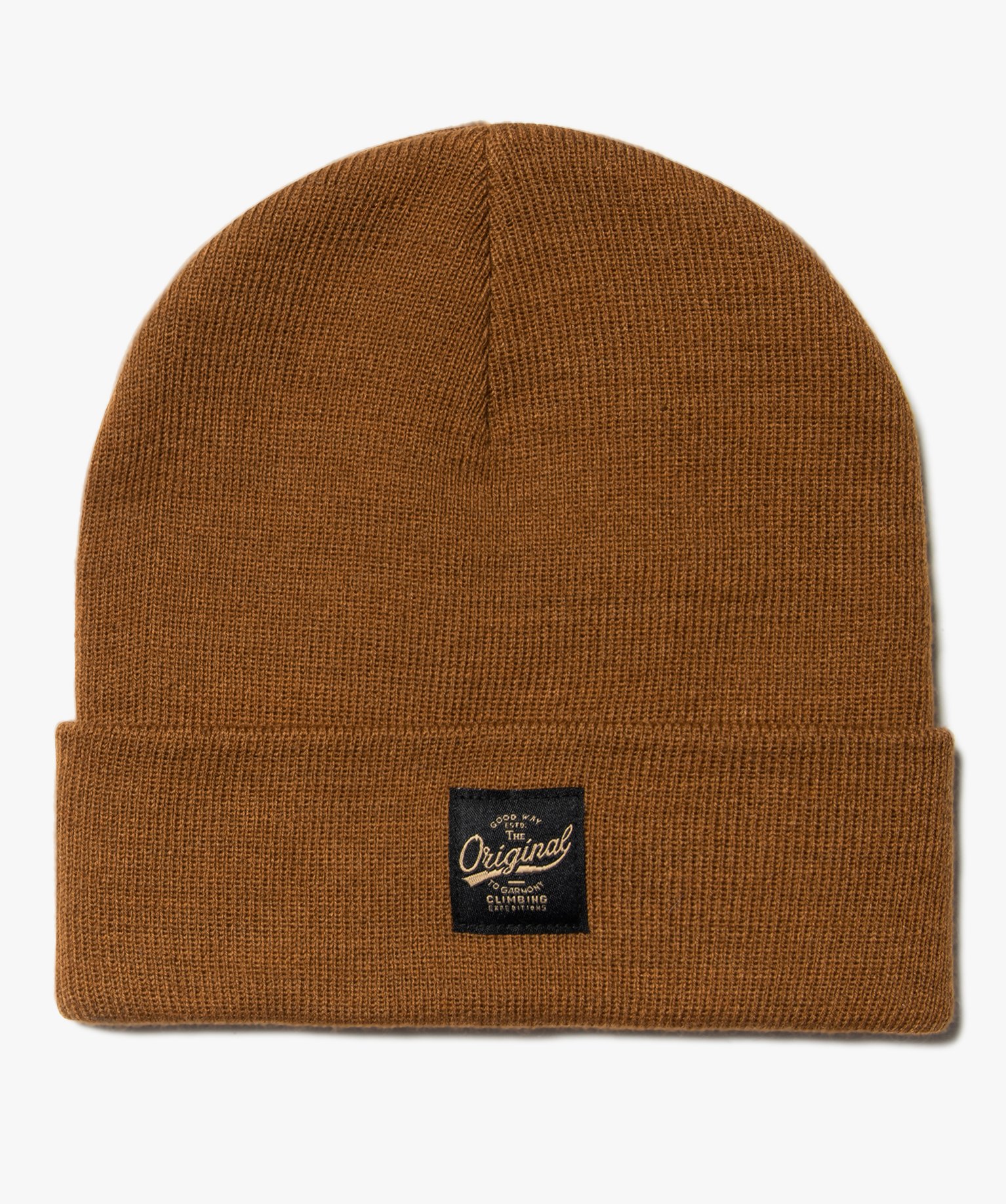 Bonnet homme uni contenant du polyester recyclé marron clair | GEMO