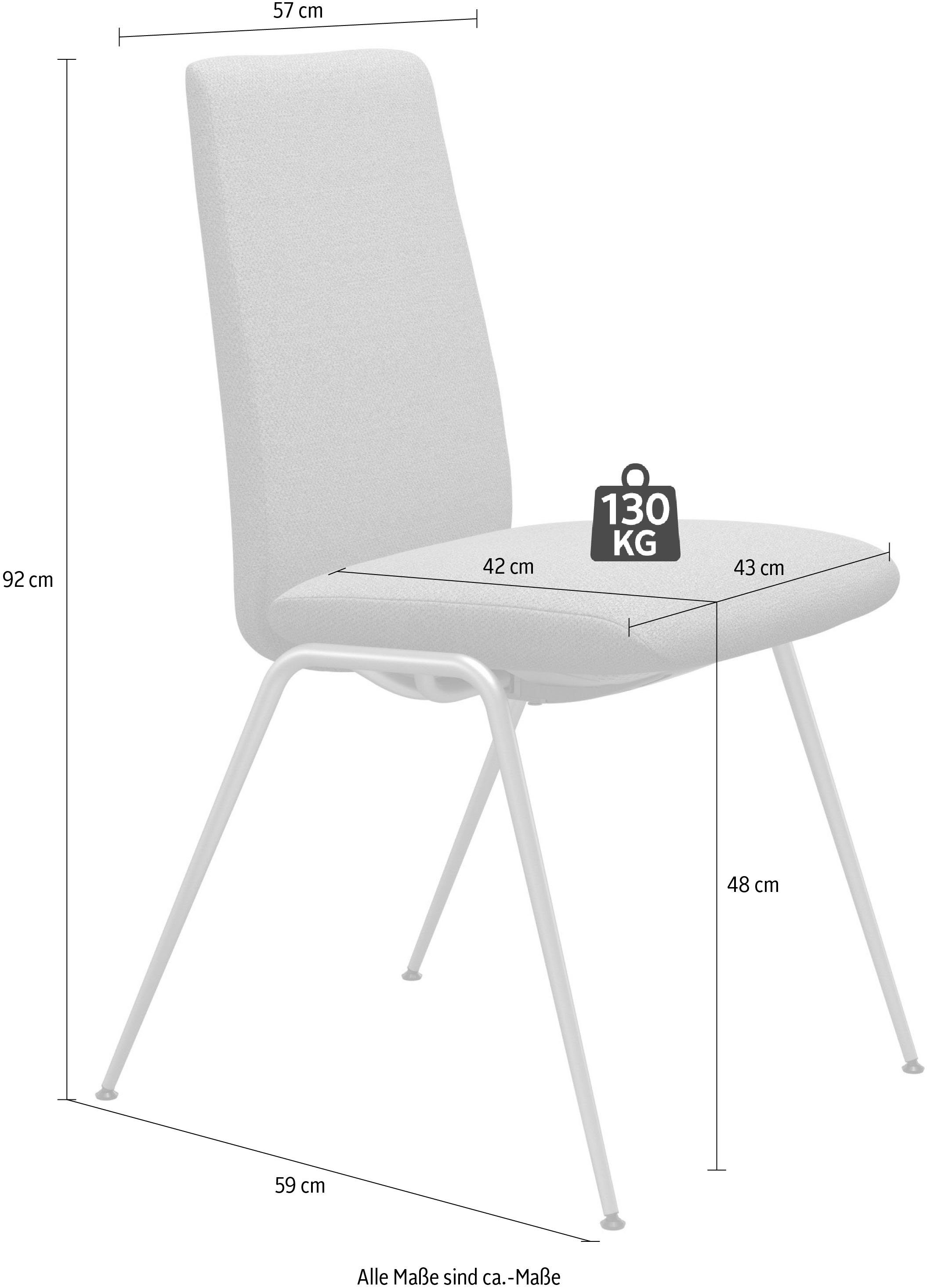 Stressless® Polsterstuhl Laurel, Low Back, Größe M, mit Beinen aus Stahl in Chrom glänzend