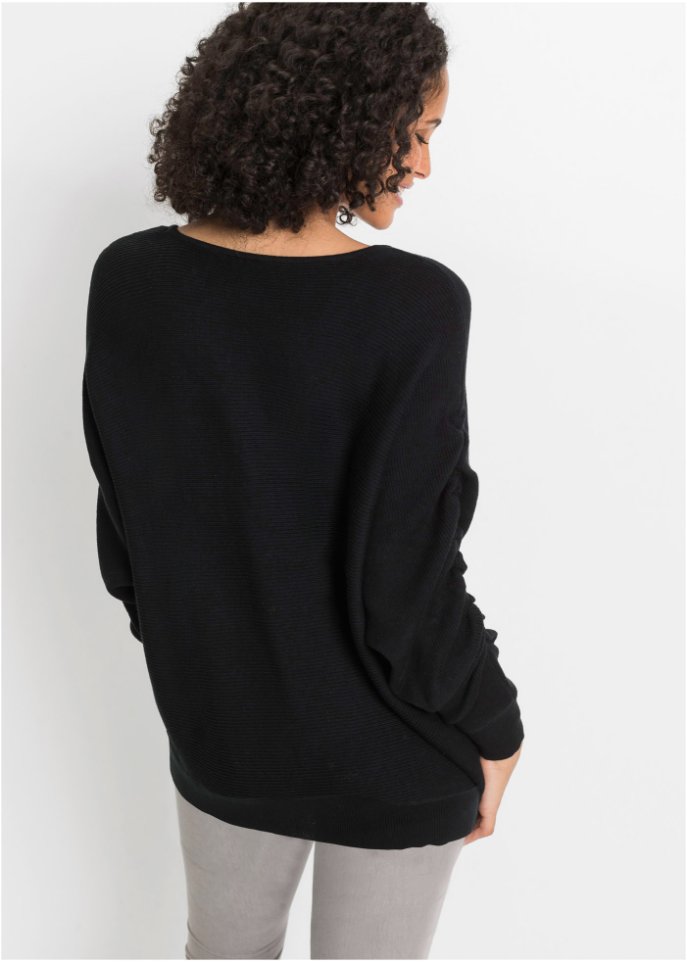 Pullover mit gerafften Ärmeln