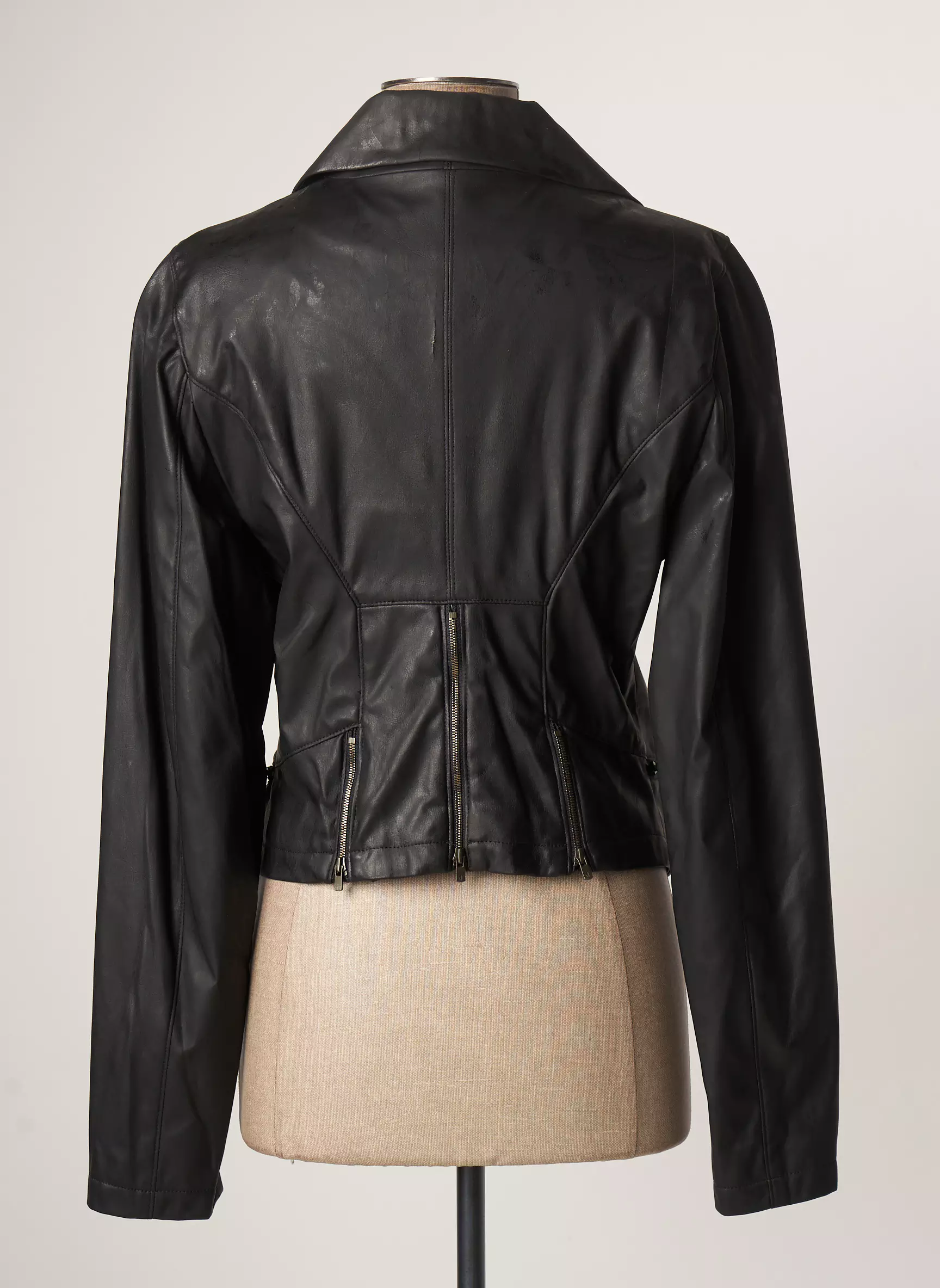 Lauren Vidal Vestesimilicuir Femme couleur noir