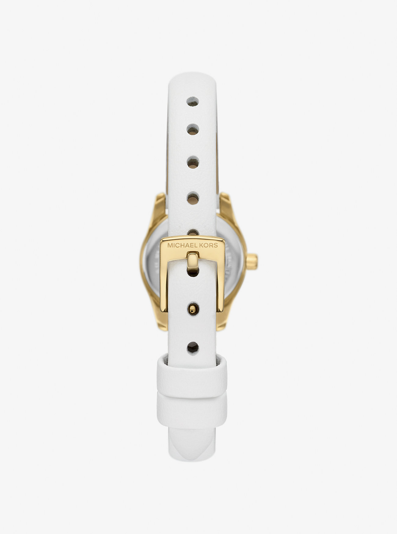 Micro Lexington Leather Watch - OPTIC WHITE