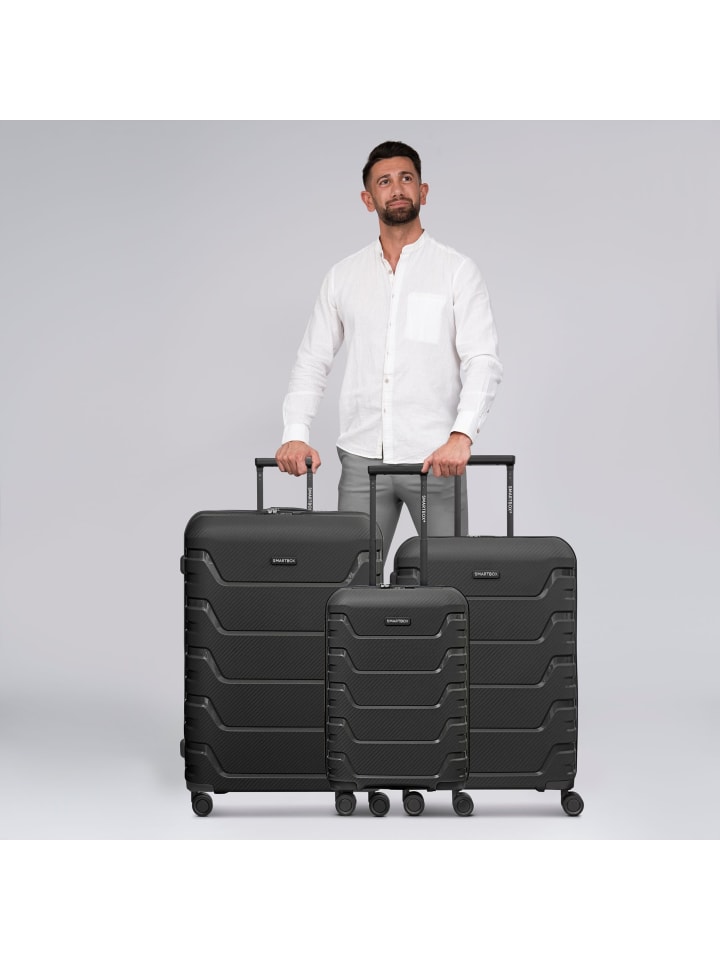 Smartbox Edition 01 THE THREE SET 4 Rollen Kofferset 3-teilig in black günstig kaufen onesize