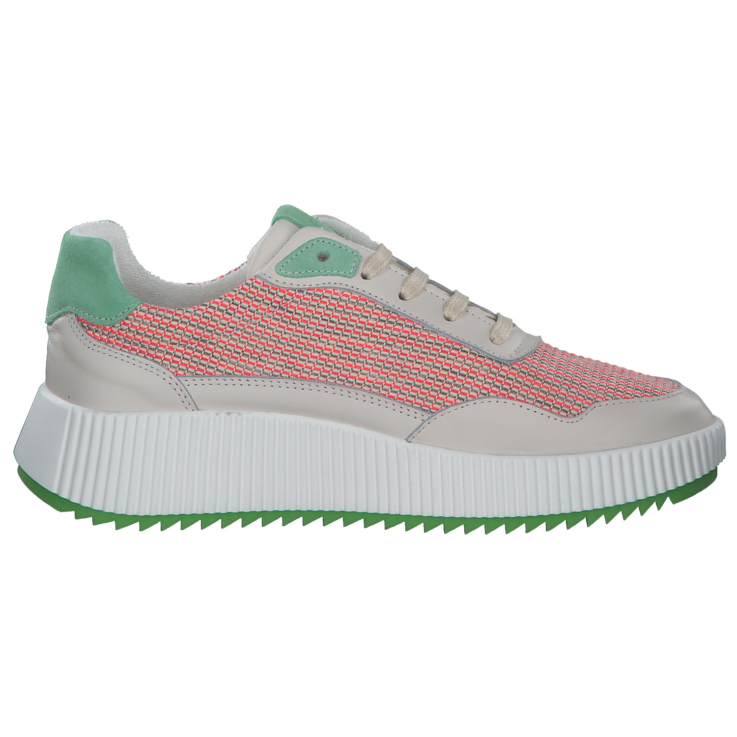 Palado PA 0034, Schnürschuhe, Damen, Beige/Orange/Grün
